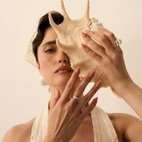 Pierścionek z żywicy epoksydowej Musa Ice