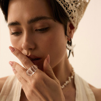 Pierścionek z żywicy epoksydowej Musa Ice