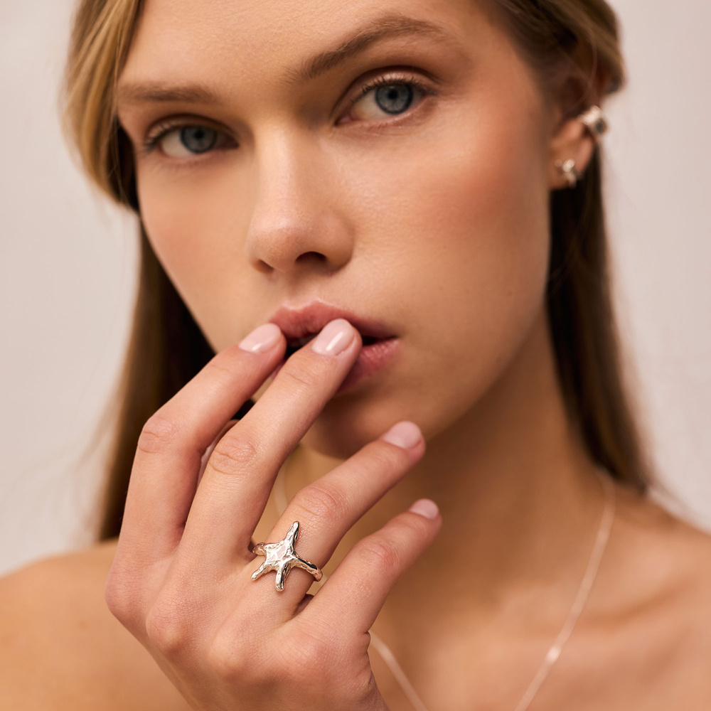 Srebrny pierścionek STARLIGHT