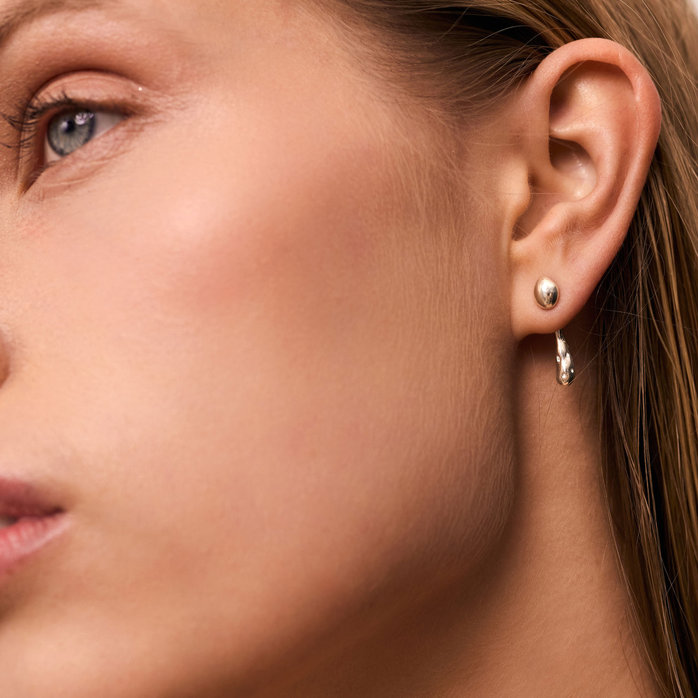 Srebrne kolczyki DRIP