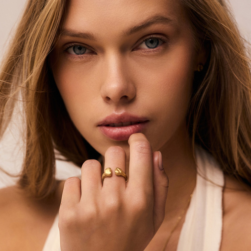 Złoty pierścionek BALANCE