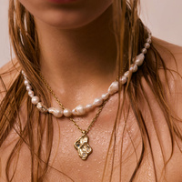 Złoty naszyjnik AQUA