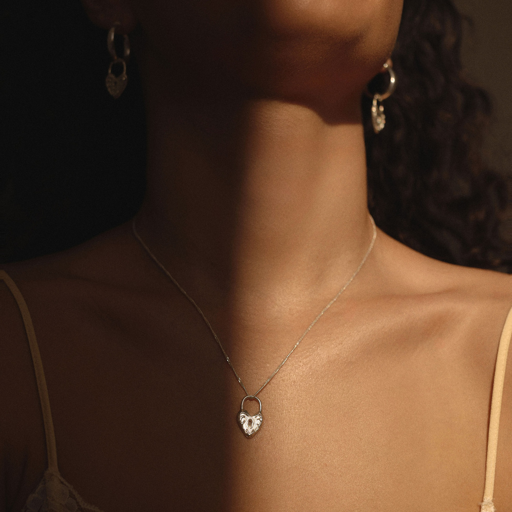 Srebrny naszyjnik Love Lock