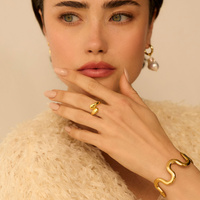 Złoty regulowany pierścionek Gemini N°3