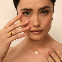 Złoty pierścionek Heart N°2