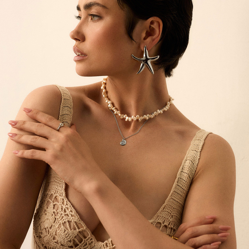 Srebrny naszyjnik z muszelką Shell Mini 