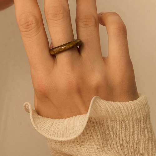 Pierścionek z tygrysiego oka Fierce N°2