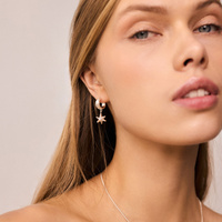 Srebrne kolczyki CELESTE