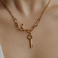 Złoty naszyjnik Lovers