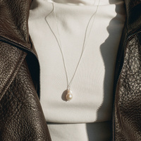 Srebrny naszyjnik Baroque Pearl