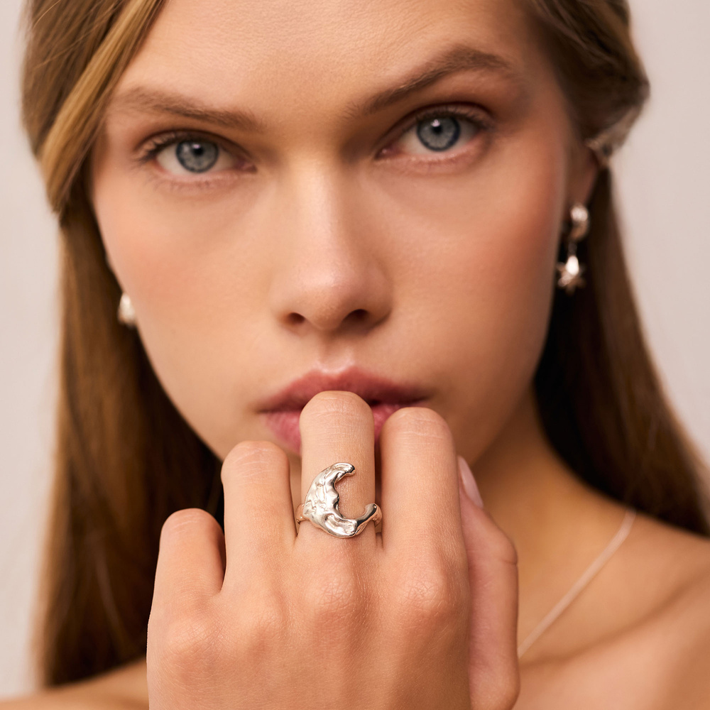 Srebrny pierścionek LUNA