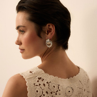 Srebrne kolczyki vintage Lazo