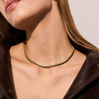 Złoty naszyjnik żmijka Gravity