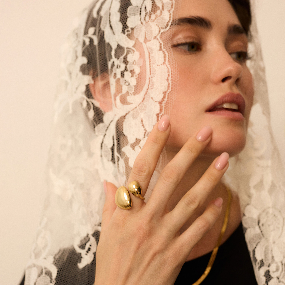 Złoty pierścionek Lira N°3