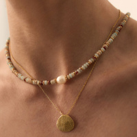 Naszyjnik z naturalnych kamieni oraz pereł Daisy N°5