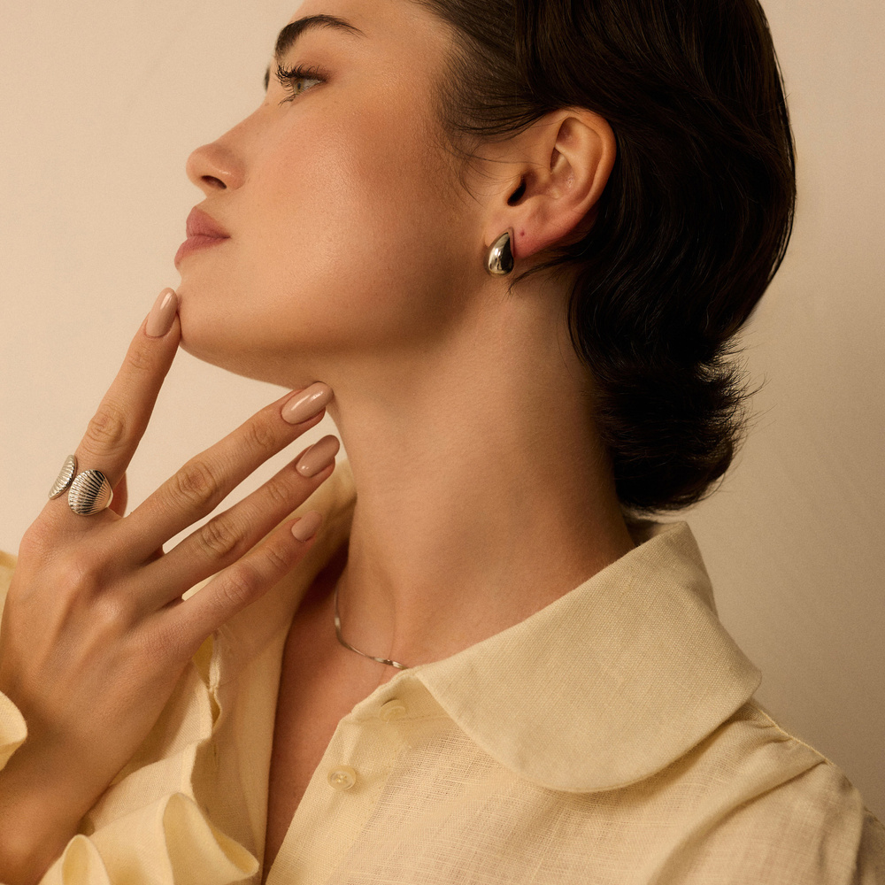 Srebrny regulowany pierścionek Fiore