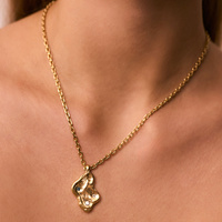 Złoty naszyjnik AQUA