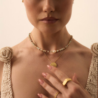 Naszyjnik z naturalnych kamieni oraz pereł Daisy N°5