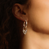 Srebrne kolczyki Love Lock