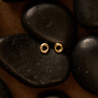 Złote Kolczyki PEBBLE