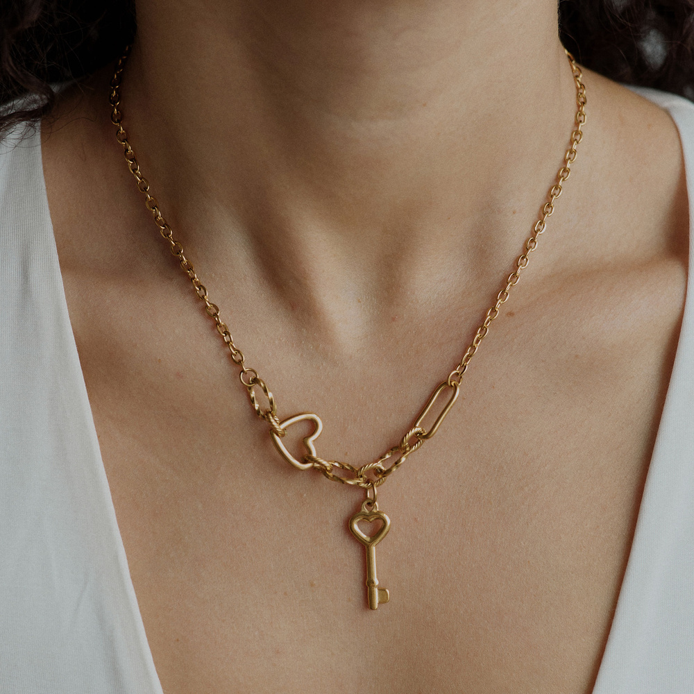 Złoty naszyjnik Lovers