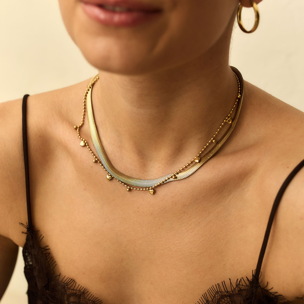 Złoty naszyjnik choker Sprinkles