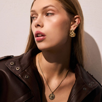 Złote kolczyki SPIRAL