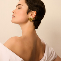 Złote kolczyki vintage serca Hearts N°2