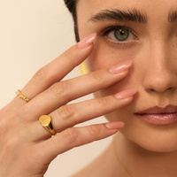 Złoty pierścionek Heart N°2