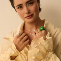 Srebrny regulowany pierścionek Fiore