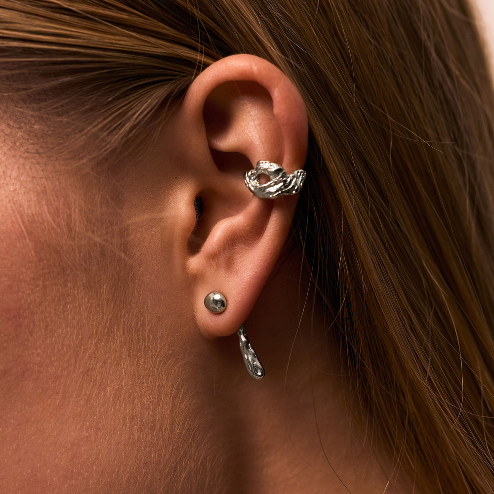 Srebrna nausznica AQUA