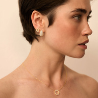 Złote kolczyki Lucky