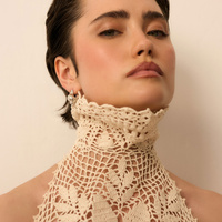 Srebrne kolczyki muszle Cerith