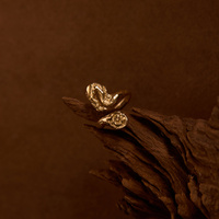 Złoty pierścionek SPIRAL