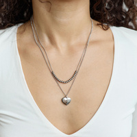 Srebrny naszyjnik Bubble Heart