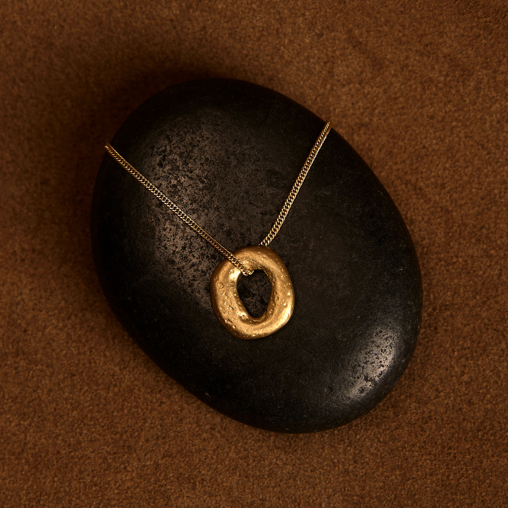 Złoty naszyjnik PEBBLE 