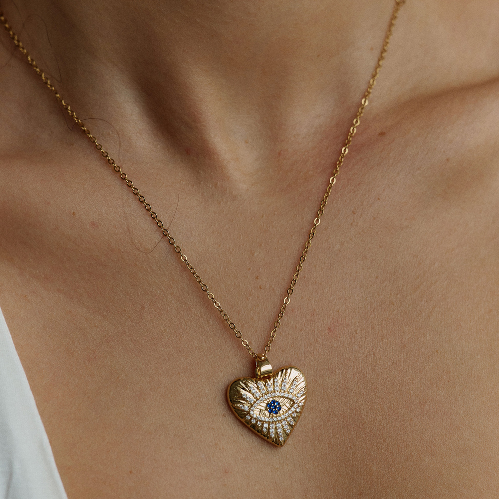 Złoty naszyjnik Care