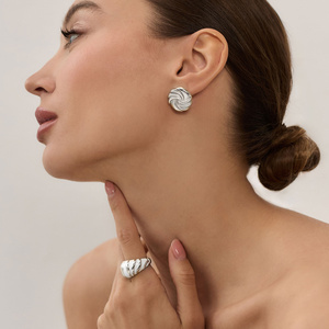 Srebrne kolczyki vintage Zoe