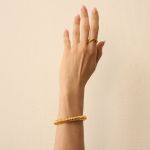 Złota bransoletka vintage Rope N°1