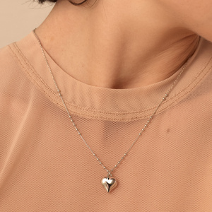 Srebrny naszyjnik Chunky Heart (srebro 925) 