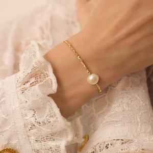 Bransoletka z perłą naturalną