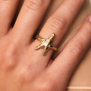Złoty pierścionek STARLIGHT 