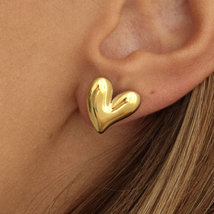 Złote kolczyki Mini Hearts N°2 (srebro 925)