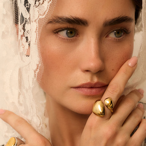 Złoty pierścionek Lira N°3