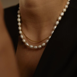 Naszyjnik z pereł naturalnych Golden